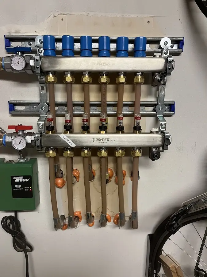 Plumber performing Leak Detection at a residential property in Eaton